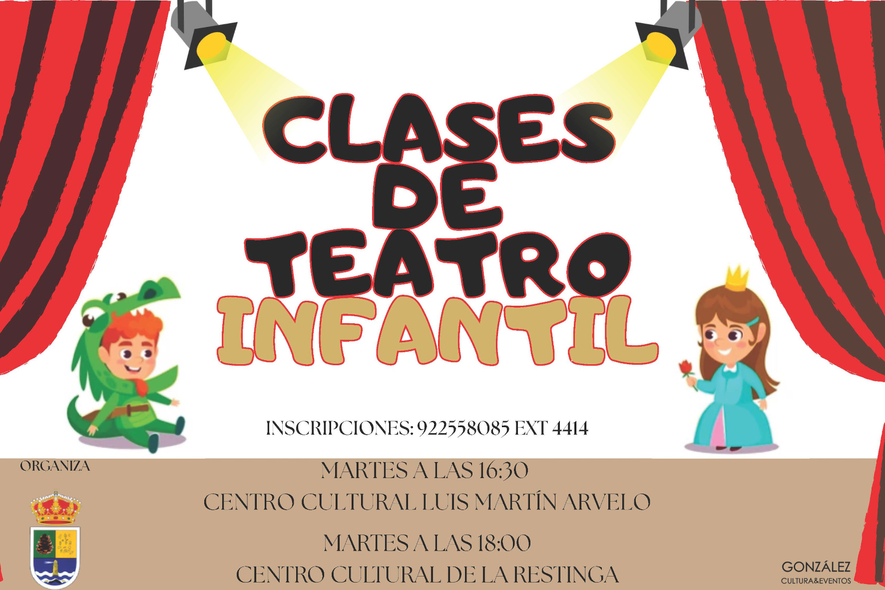 El Ayuntamiento abre el plazo de inscripción para un curso de teatro infantil