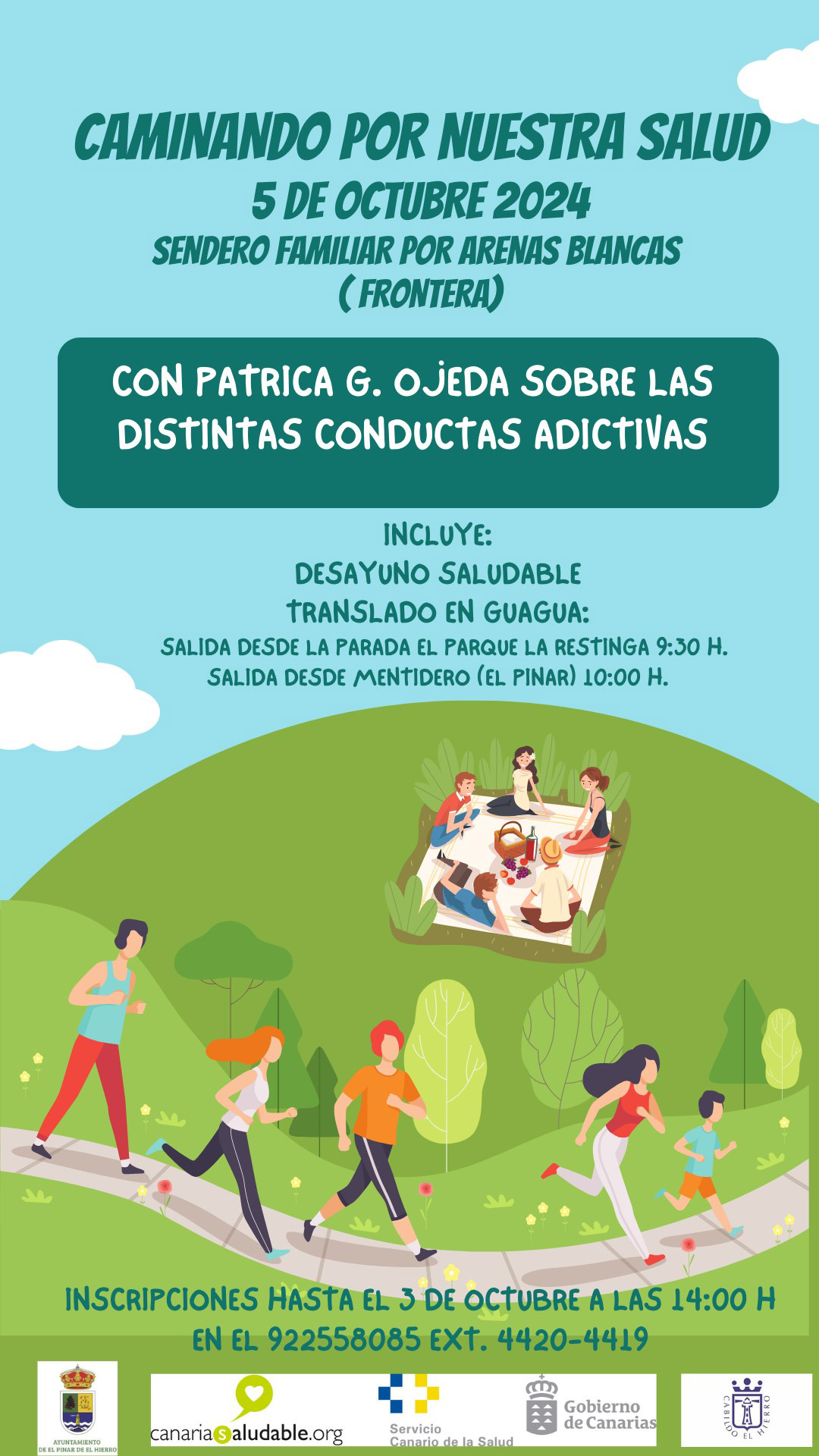 El Pinar organiza “Caminando por nuestra salud”, un sendero para la prevenir las adicciones