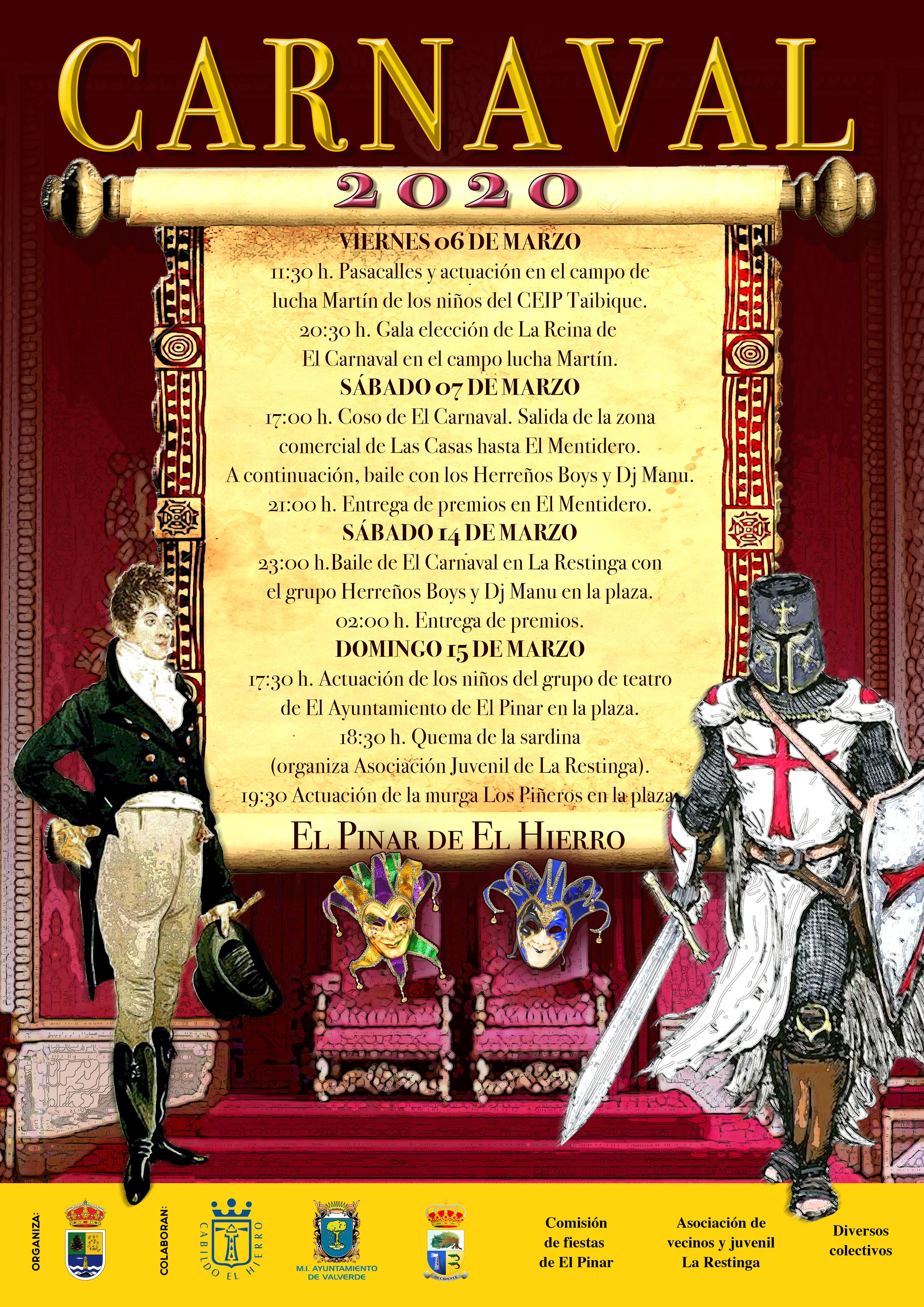 Cartel Carnaval El Pinar 2020