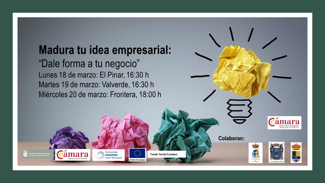 El Pinar acoge un taller para dar a conocer las herramientas básicas en la creación de una empresa