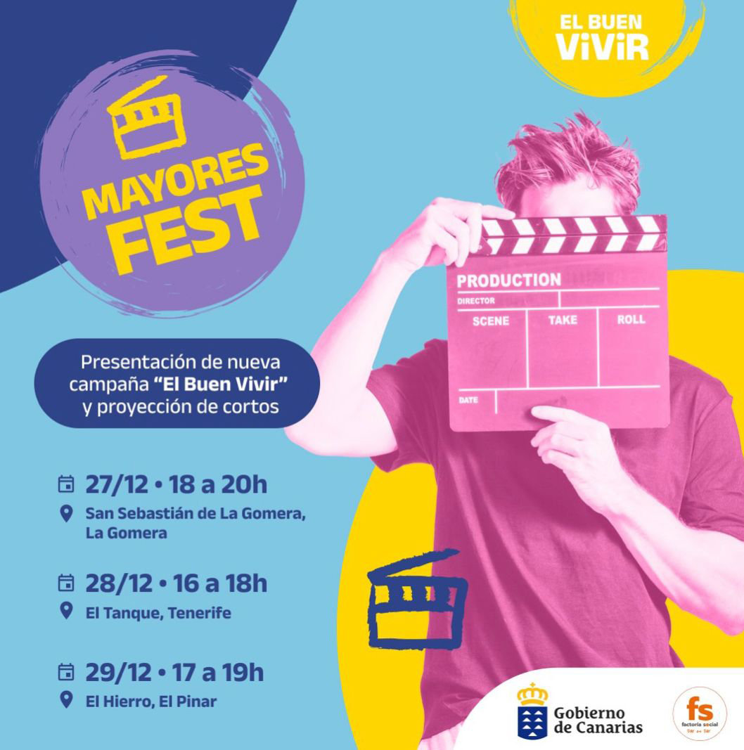 El Ayuntamiento colabora con la proyección esta tarde de los cortometrajes enmarcados en el festival ‘Mayores Fest’