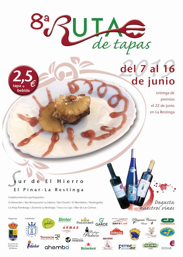 Cartel ruta tapa El Pinar 2019