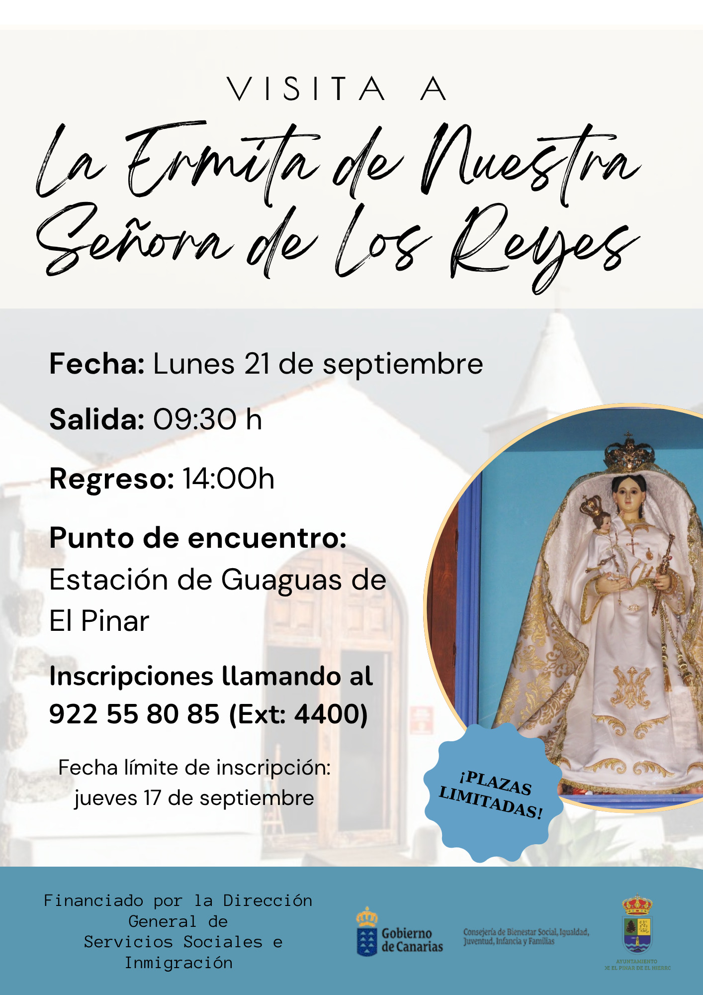 El Ayuntamiento organiza una visita a la ermita de Nuestra Señora de Los Reyes