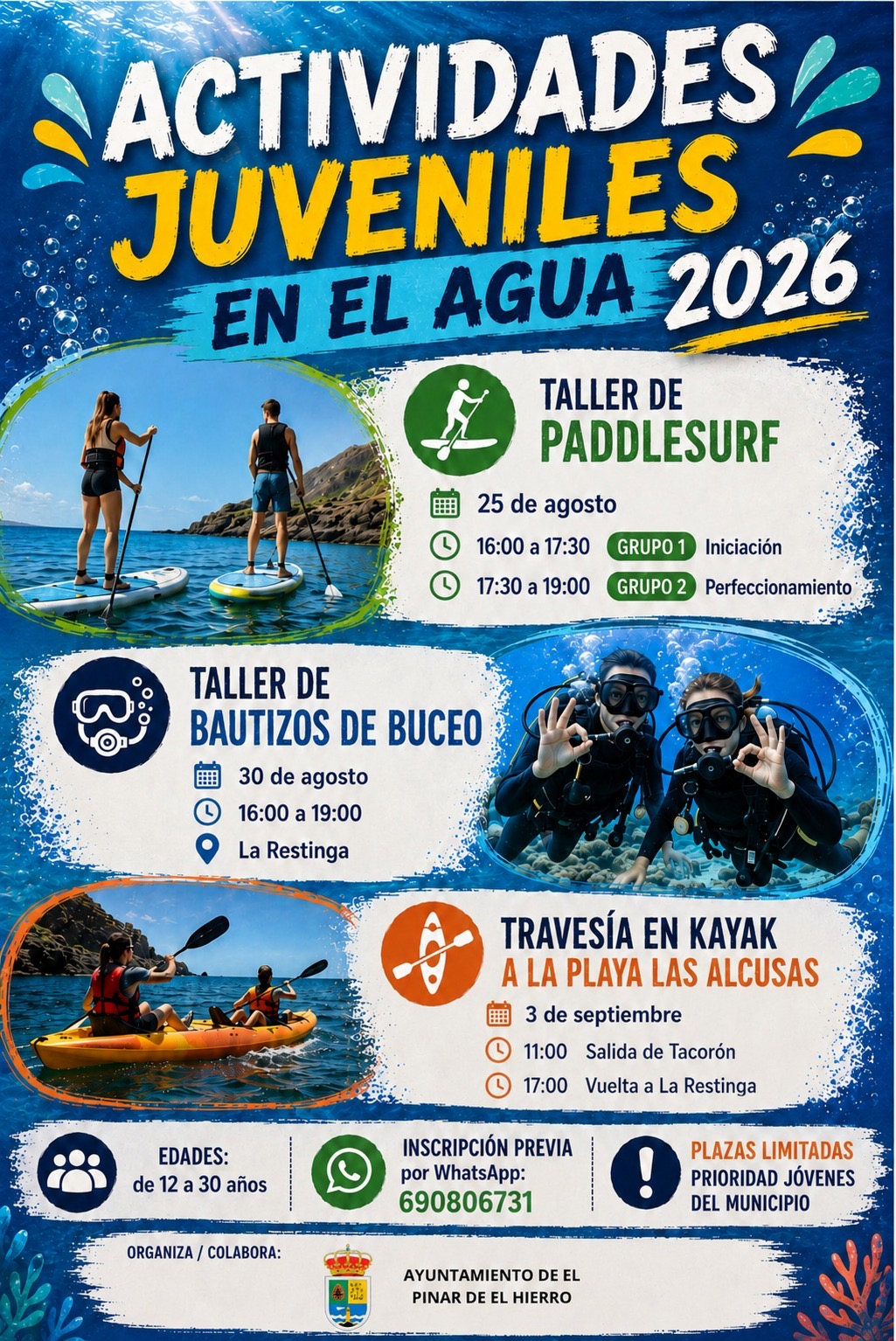 El Pinar celebra una nueva edición de ‘Actividades juveniles en el agua’