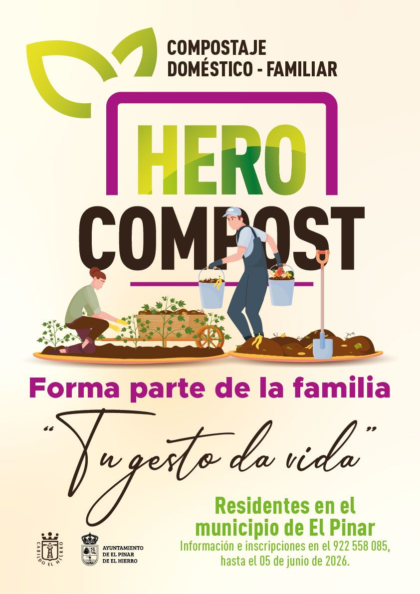 El Pinar impulsa el compostaje doméstico y familiar con la campaña ‘Hero Compost’