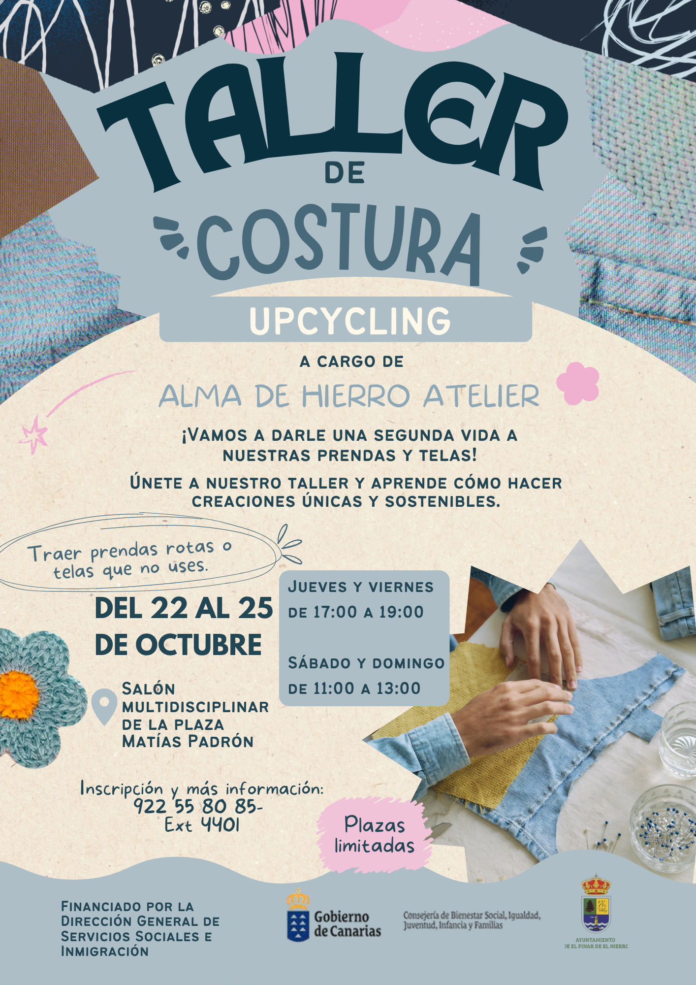 El Pinar organiza un taller de costura para dar una segunda vida a las prendas