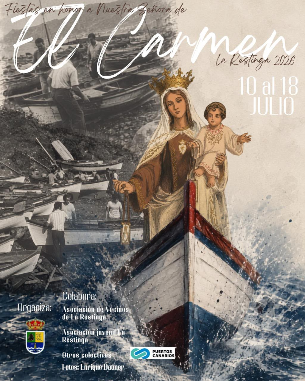 La Restinga se prepara para celebrar sus tradicionales Fiestas en honor a Nuestra Señora de El Carmen del 10 al 18 de julio