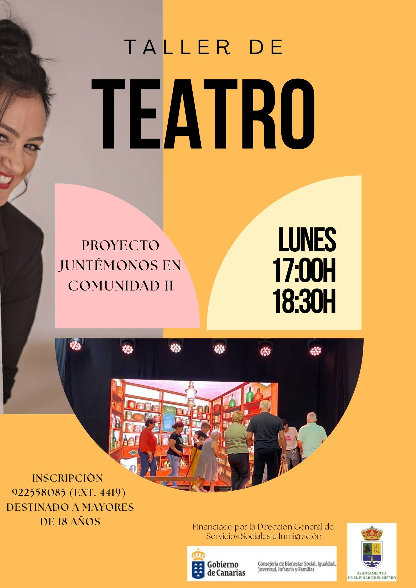 El Pinar organiza un taller de teatro a través del proyecto ‘Juntémonos en Comunidad II’
