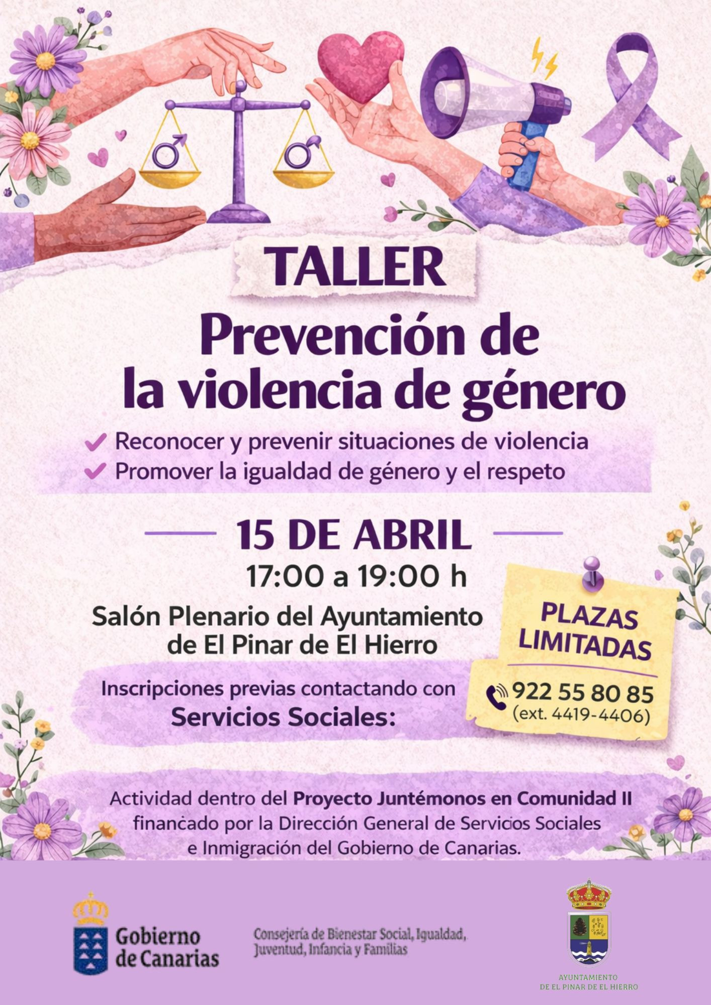 El Pinar acoge un taller de prevención de la violencia de género