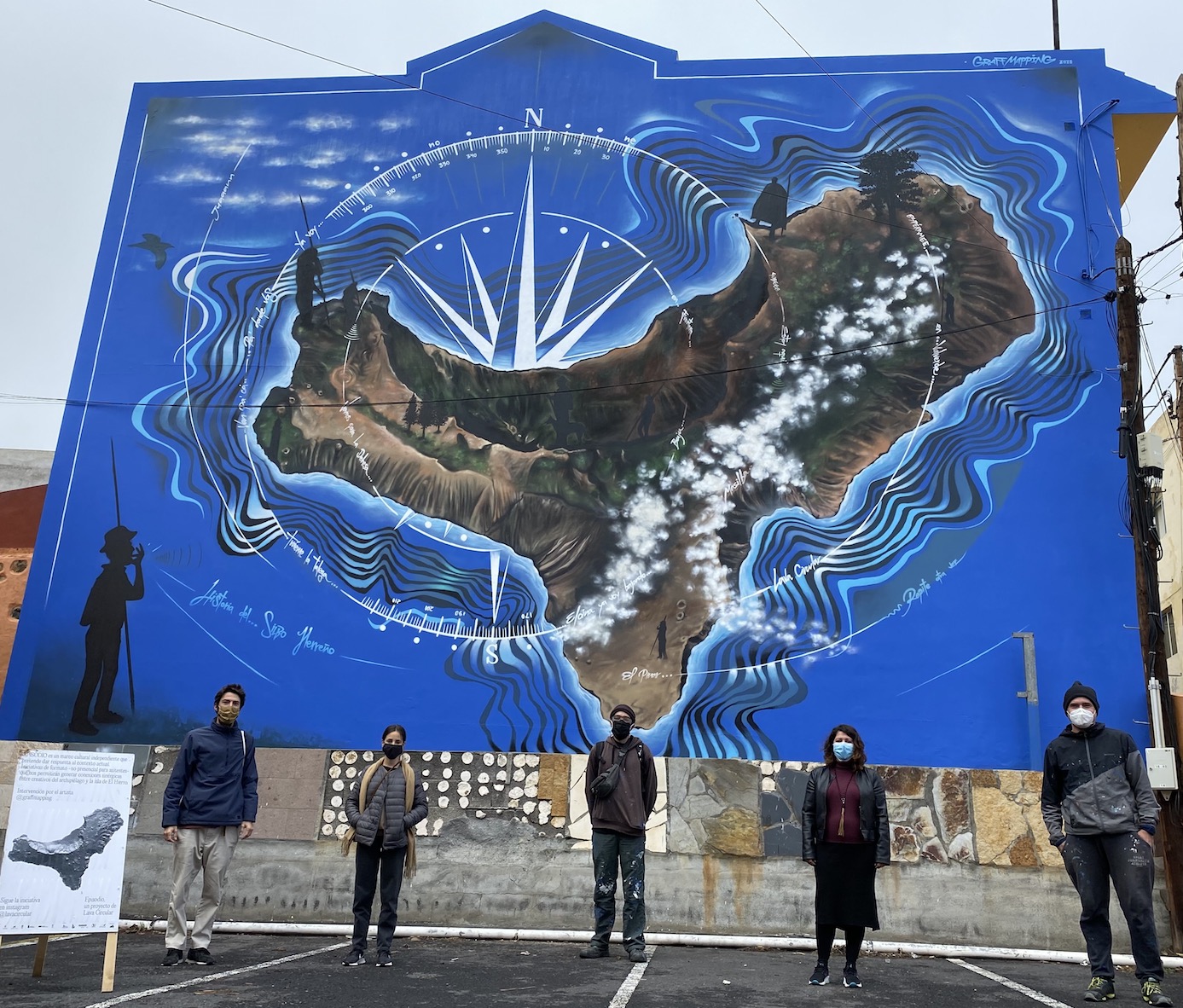 El Pinar estrena un nuevo mural gigante
