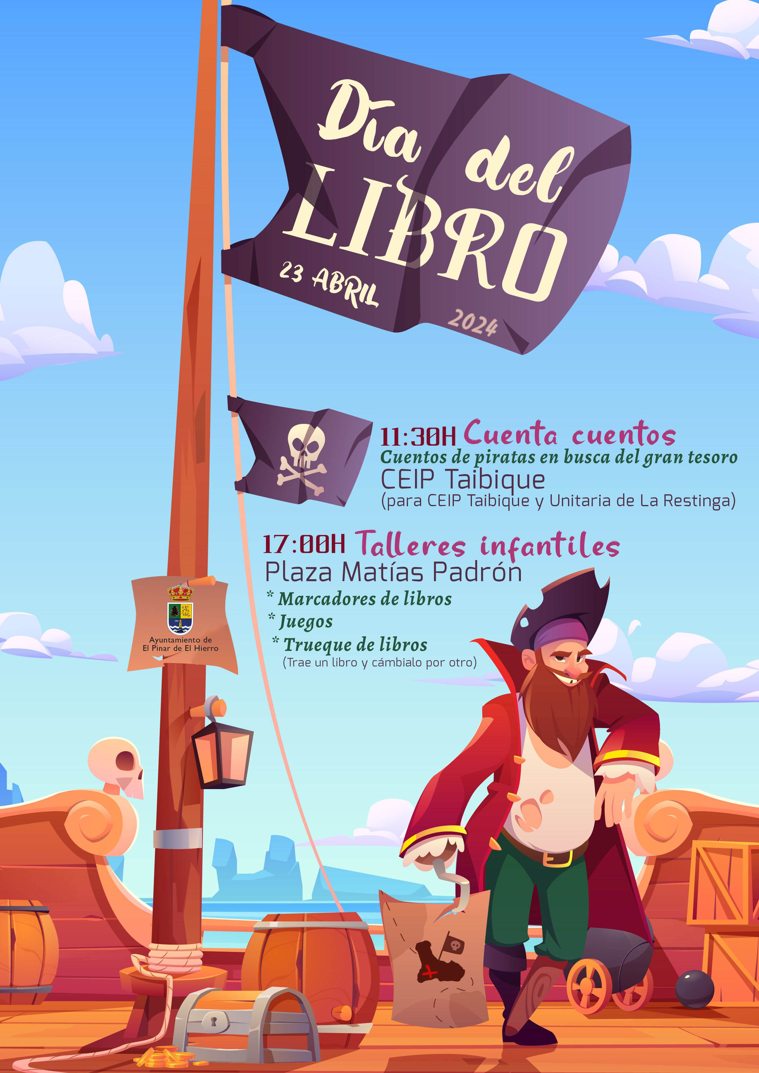 El Pinar celebra mañana el Día del Libro con cuentacuentos y talleres infantiles
