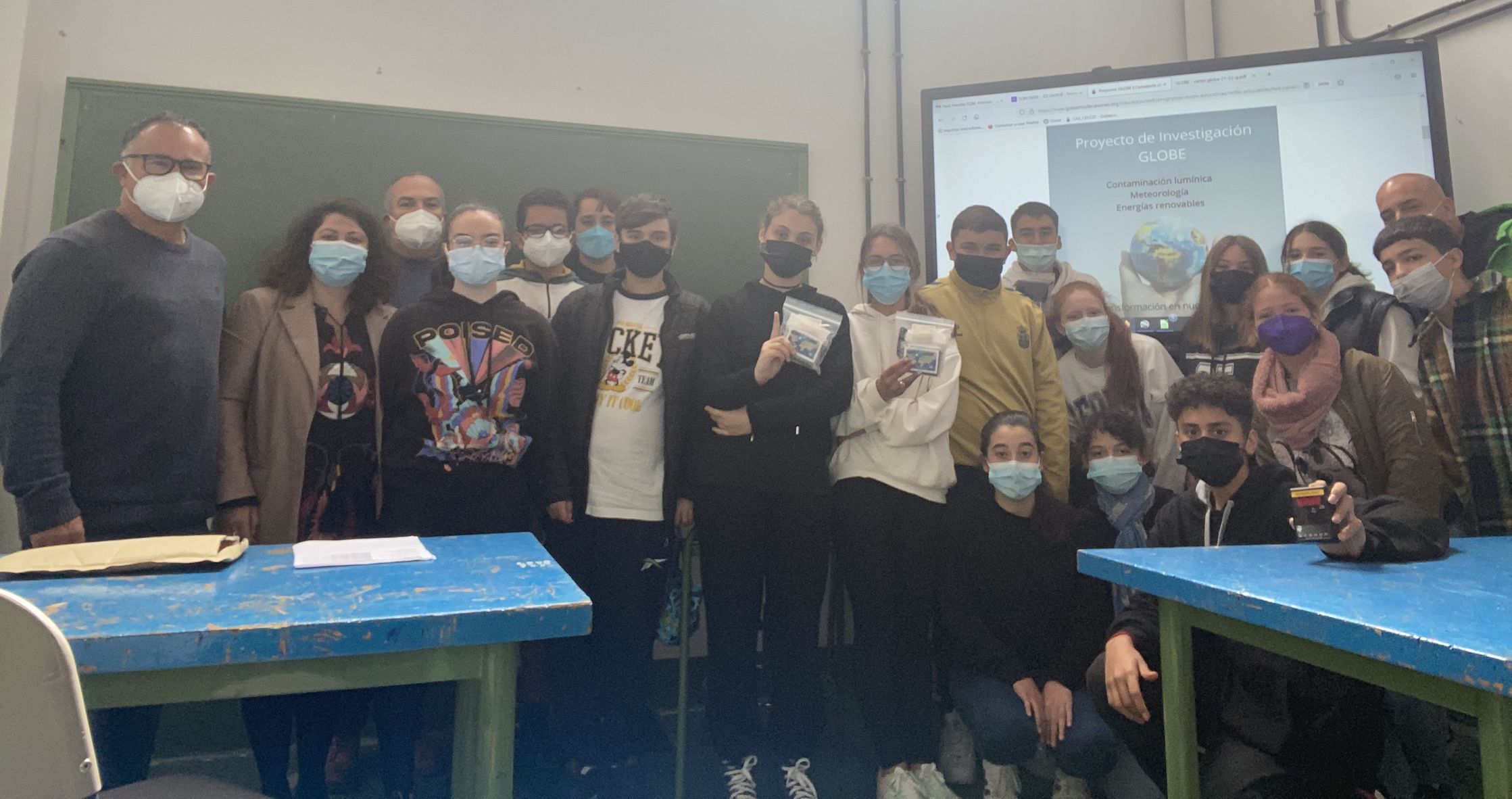 El Ayuntamiento colabora con el IES Garoé en el Proyecto de Investigación Globe