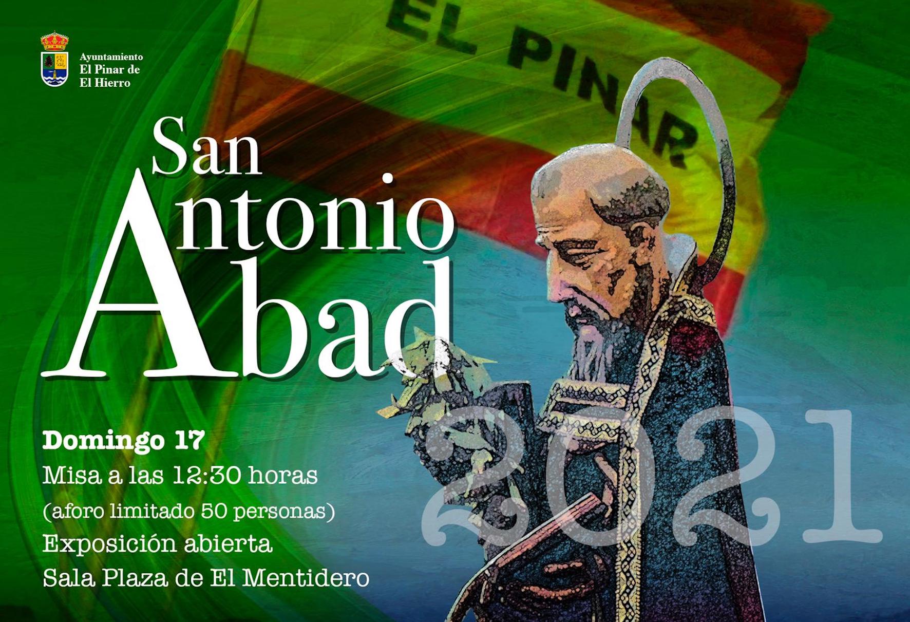 El Pinar celebra San Antón con una exposición fotográfica del santo en la plaza del Mentidero 