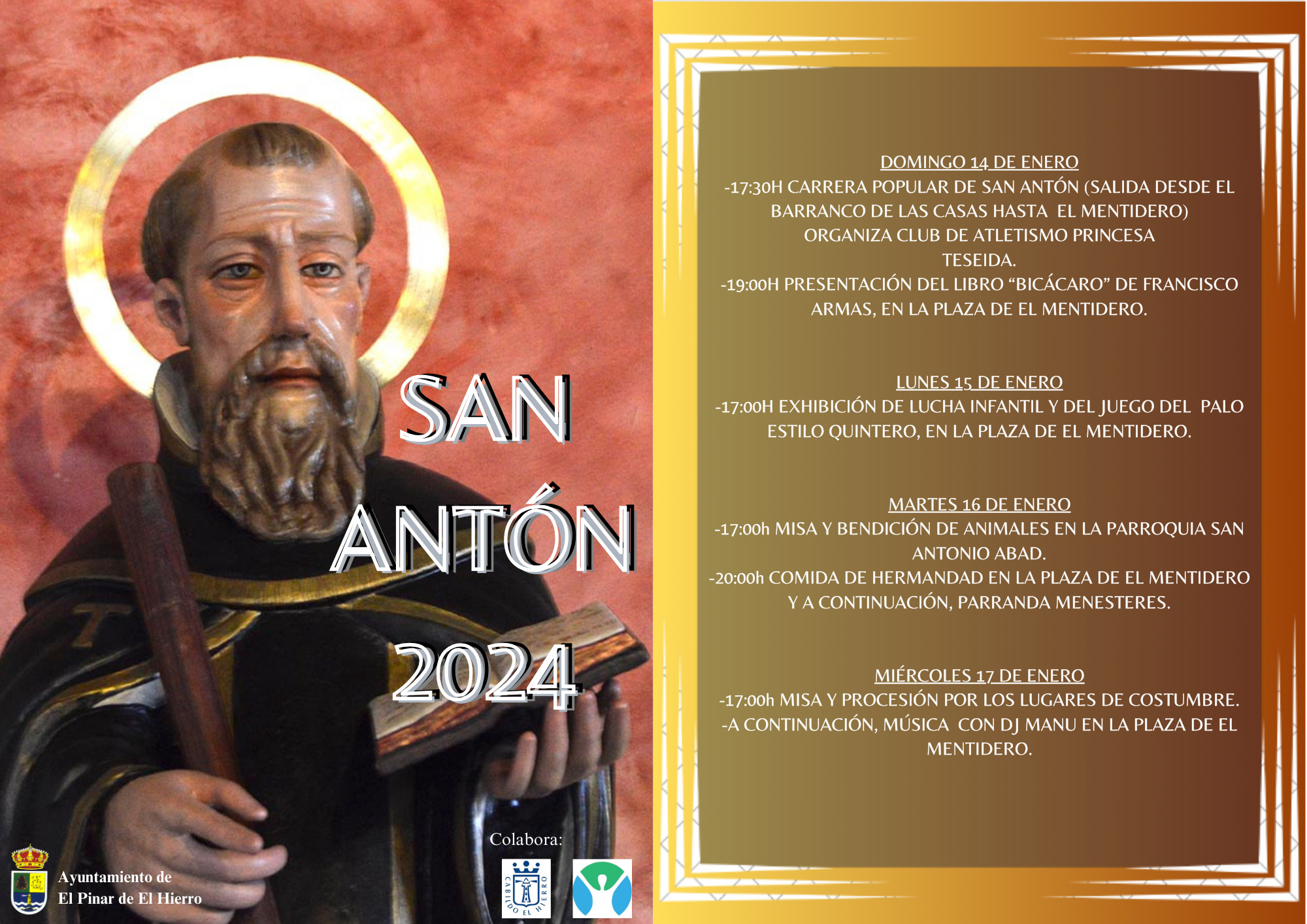 El Pinar celebra a partir de este domingo 14 de enero las fiestas de San Antonio Abad
