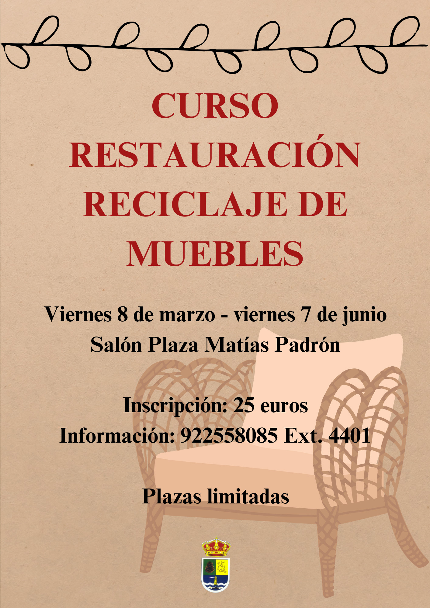 El Pinar organiza un nuevo curso de restauración y reciclaje de muebles