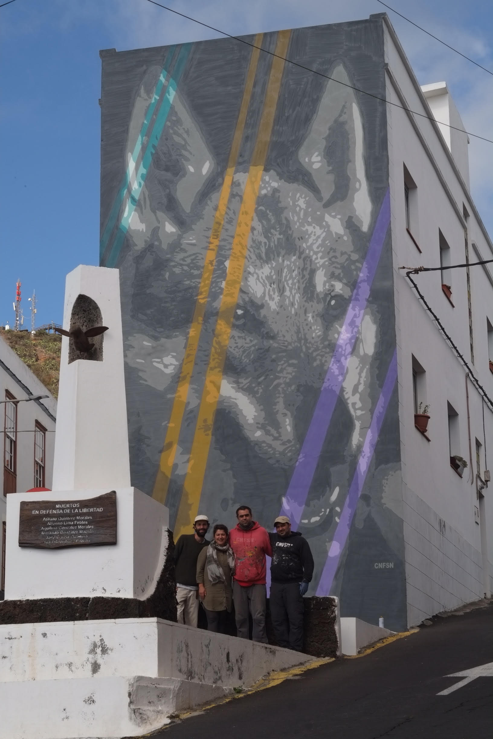 El Pinar rinde homenaje al ‘Lobito herreño’ a través de un mural