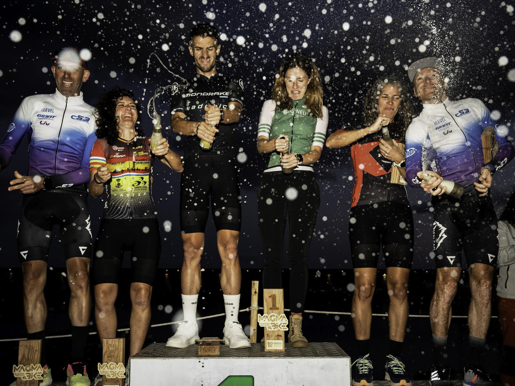 Pedro Rodríguez y Elena Cerdeña, ganadores de la Magma Bike 2024 de El Pinar
