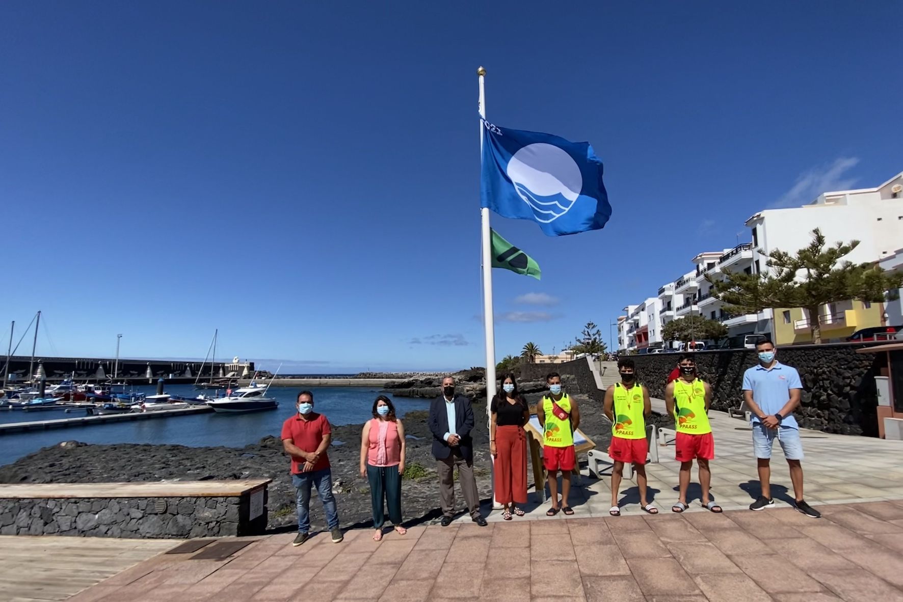 La playa de La Restinga se distingue con la Bandera Azul por quinto año consecutivo