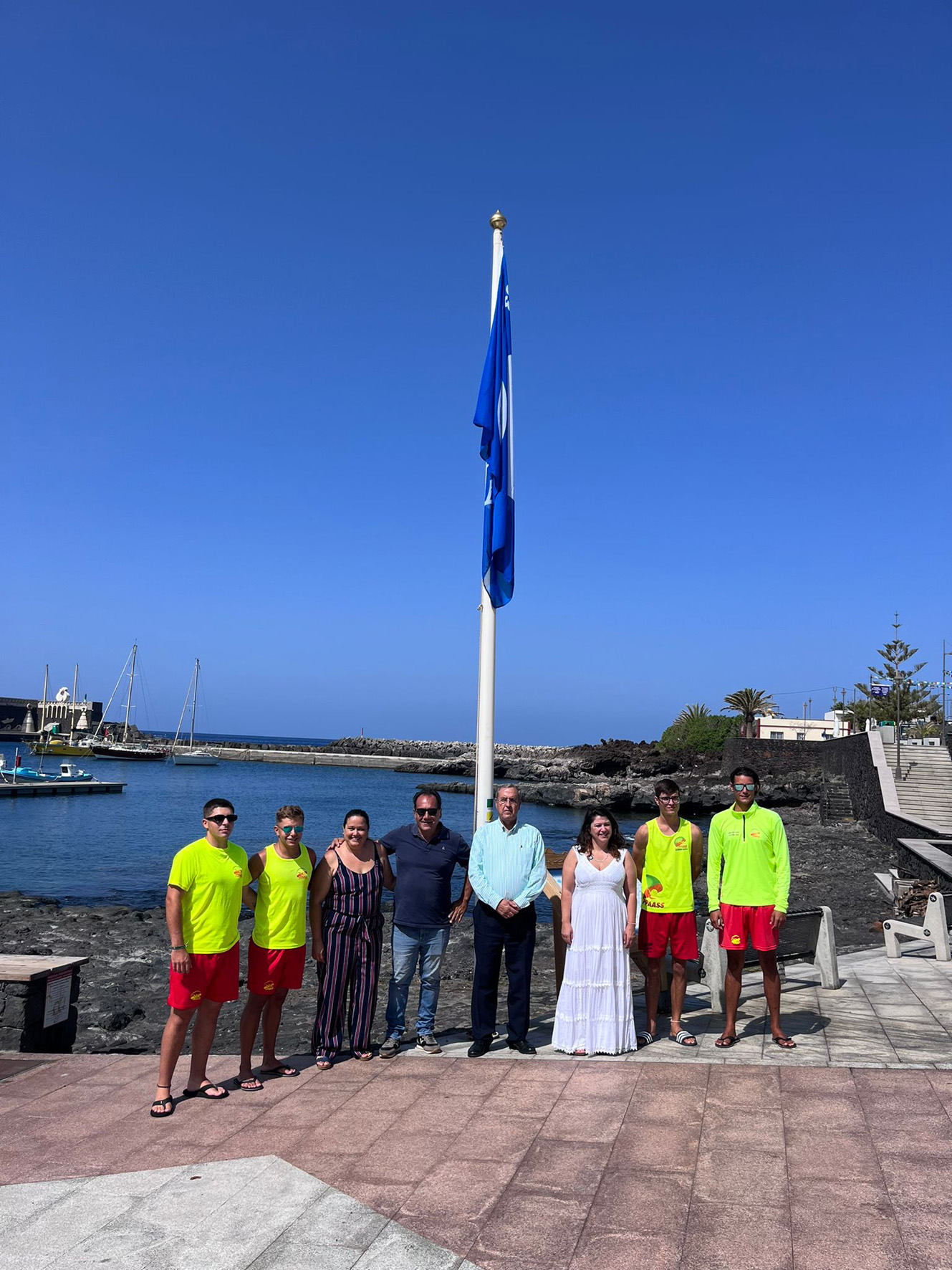 La playa de La Restinga luce por séptimo año consecutivo la Bandera Azul