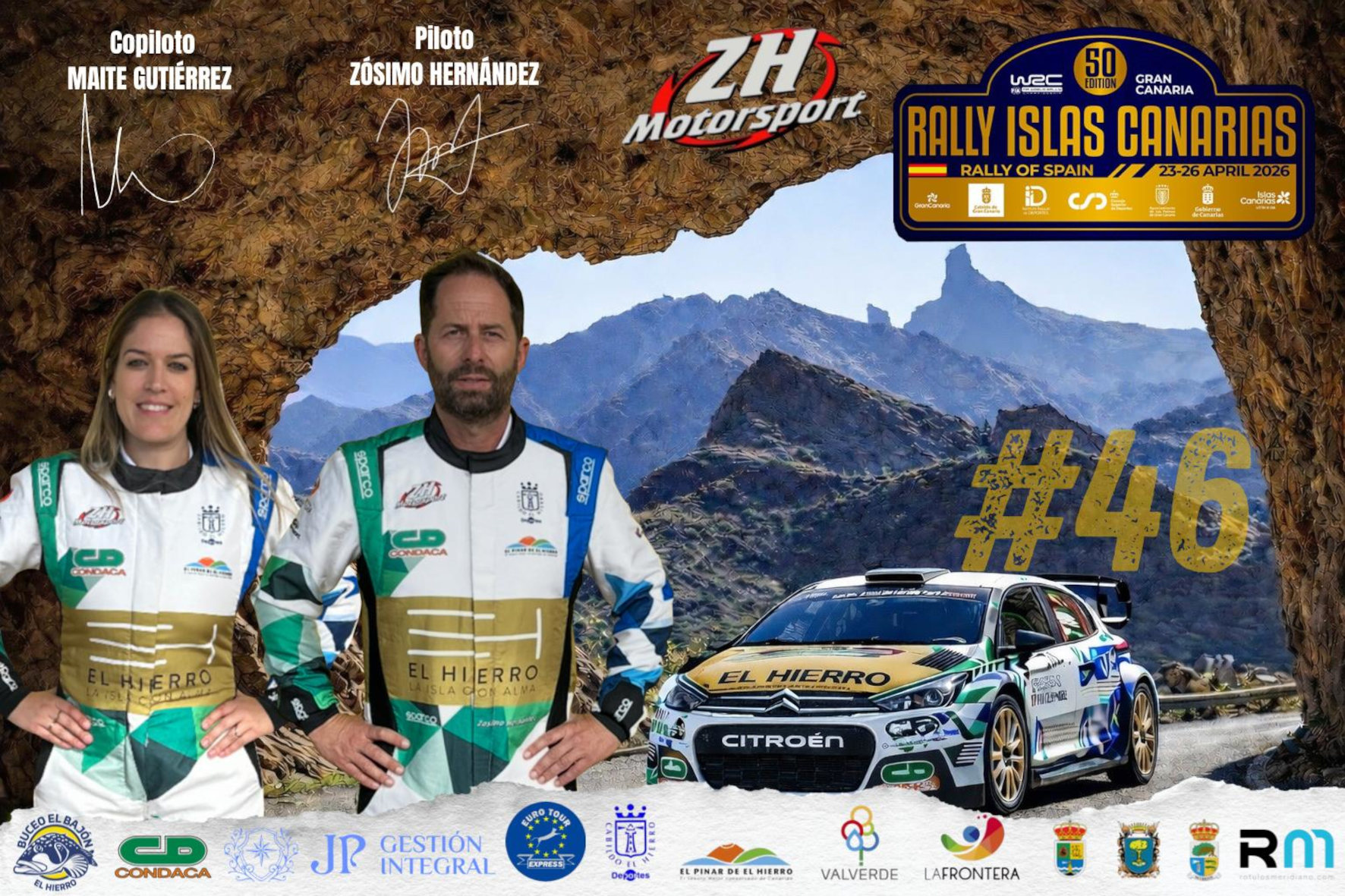 Tanajara acoge la presentación del equipo que representa a El Hierro en el Rally Islas Canarias