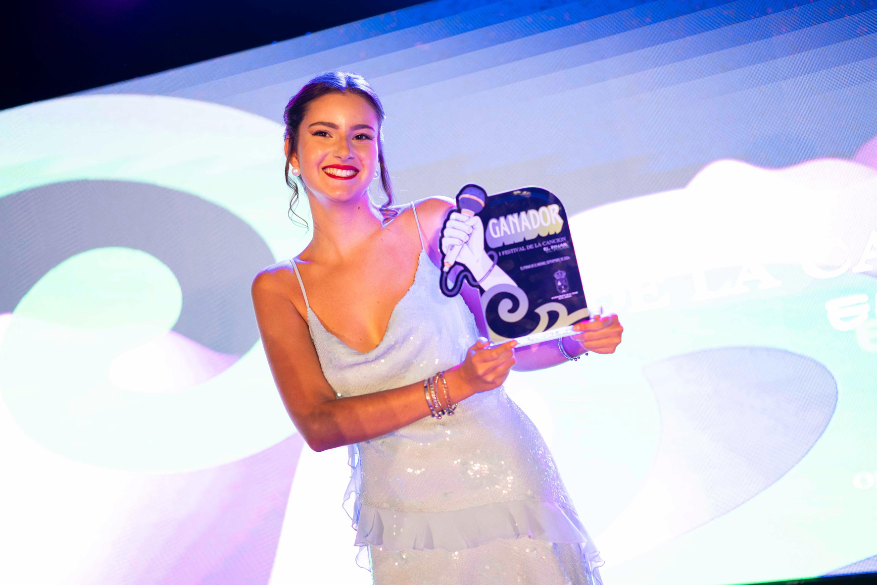 Daniela Pérez Rodríguez, ganadora del primer Festival de la Canción de El Pinar